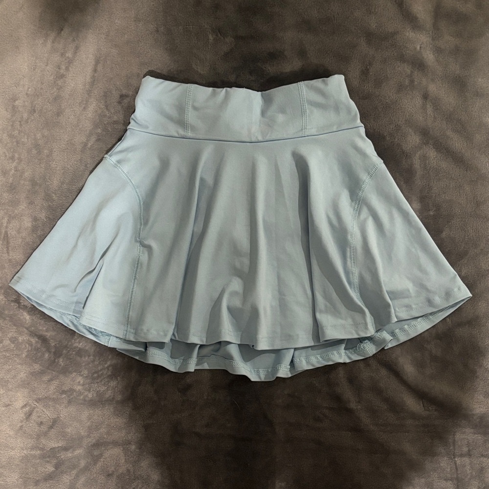SHEIN Light Blue Skater Skirt